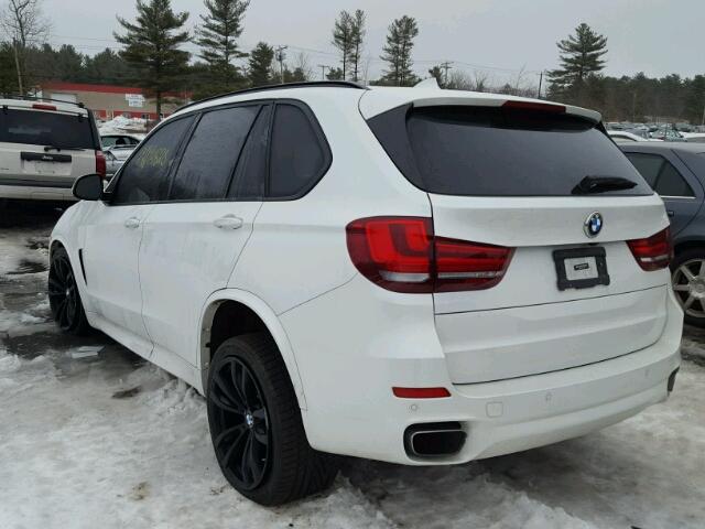 5UXKR6C39H0U12970 - 2017 BMW X5 XDRIVE5 WHITE photo 3