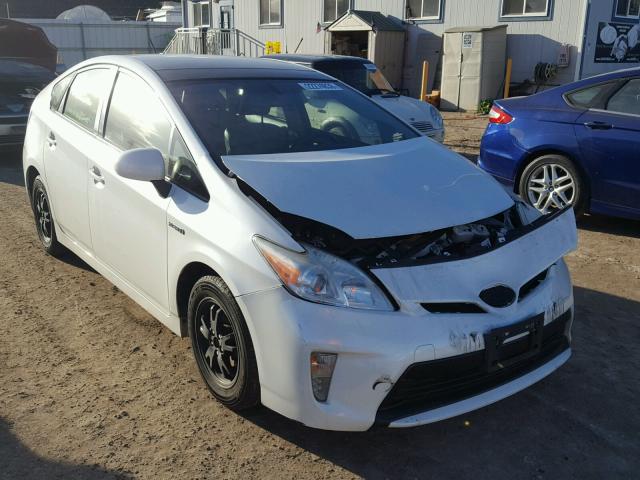 JTDKN3DU5C5513521 - 2012 TOYOTA PRIUS WHITE photo 1