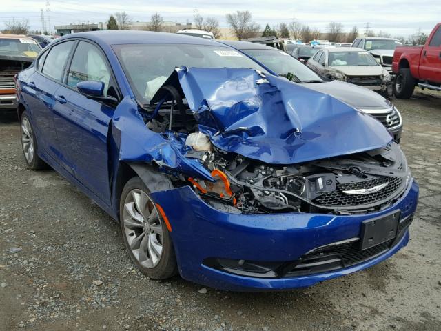 1C3CCCBB0FN634350 - 2015 CHRYSLER 200 S BLUE photo 1