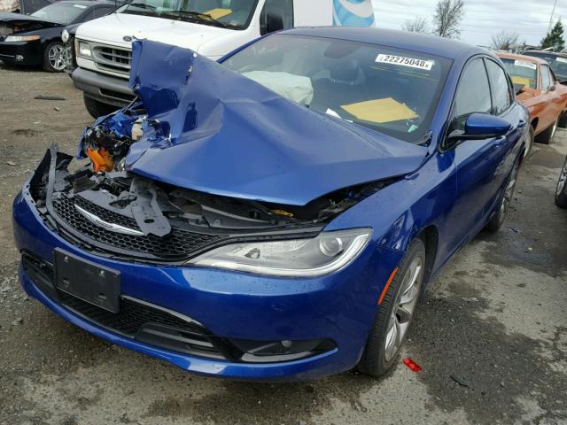 1C3CCCBB0FN634350 - 2015 CHRYSLER 200 S BLUE photo 2