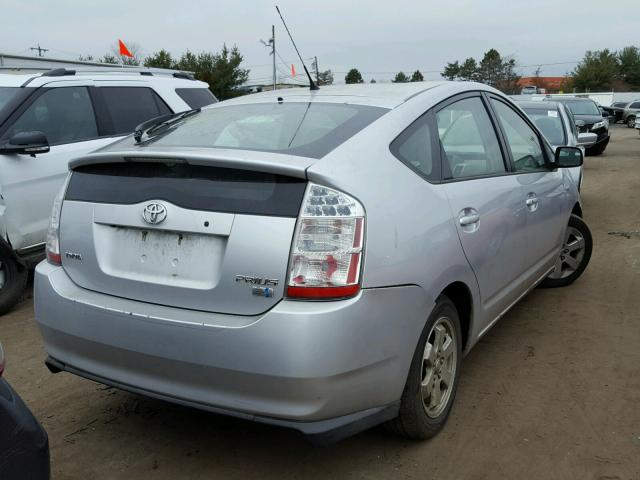 JTDKB20U767058382 - 2006 TOYOTA PRIUS SILVER photo 4