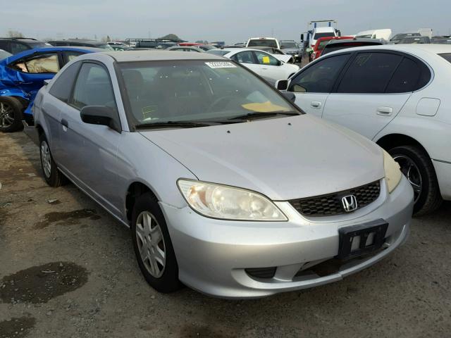 1HGEM22165L056253 - 2005 HONDA CIVIC DX V SILVER photo 1