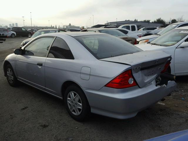 1HGEM22165L056253 - 2005 HONDA CIVIC DX V SILVER photo 3