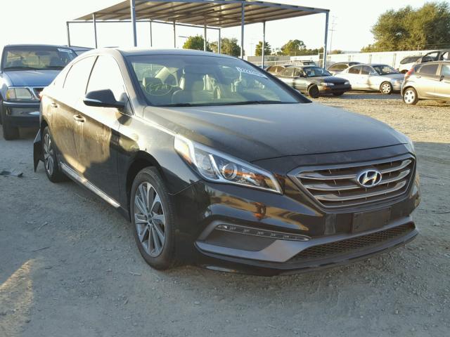 5NPE34AFXFH254642 - 2015 HYUNDAI SONATA SPO BLACK photo 1