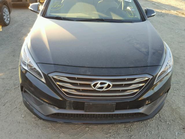 5NPE34AFXFH254642 - 2015 HYUNDAI SONATA SPO BLACK photo 9