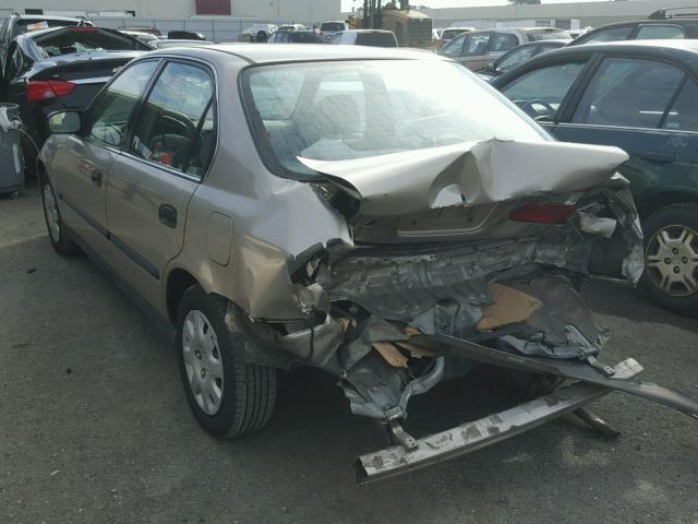 1HGEJ6575YL053297 - 2000 HONDA CIVIC LX BEIGE photo 3