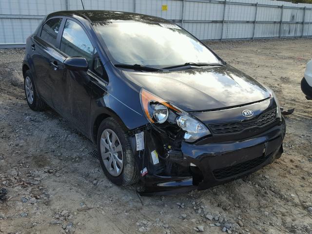 KNADM5A35C6016284 - 2012 KIA RIO LX BLACK photo 1