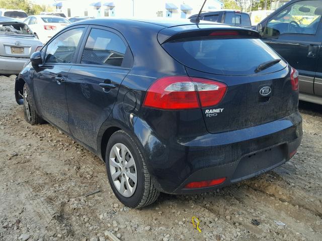 KNADM5A35C6016284 - 2012 KIA RIO LX BLACK photo 3