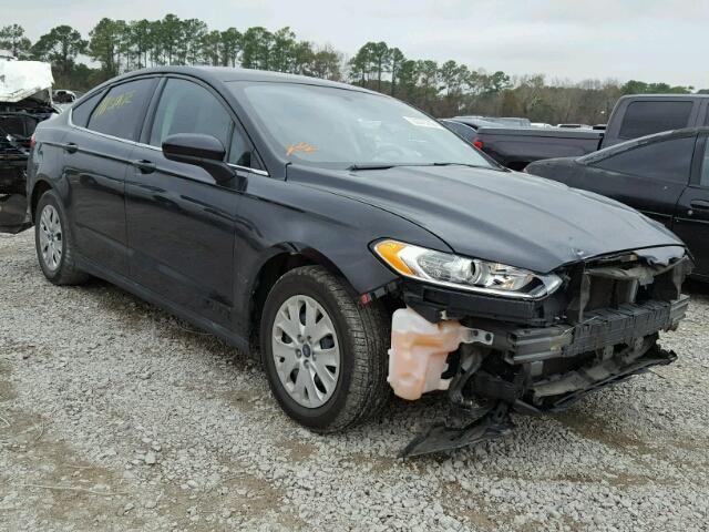 3FA6P0G72DR127627 - 2013 FORD FUSION S BLACK photo 1