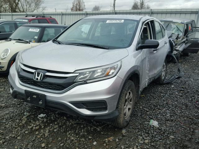 2HKRM4H39GH694282 - 2016 HONDA CR-V LX SILVER photo 2