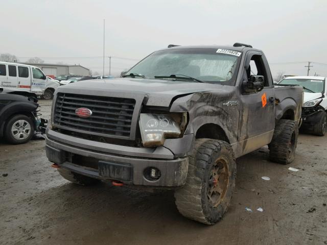 1FTMF1EFXEKD79216 - 2014 FORD F150 GRAY photo 2