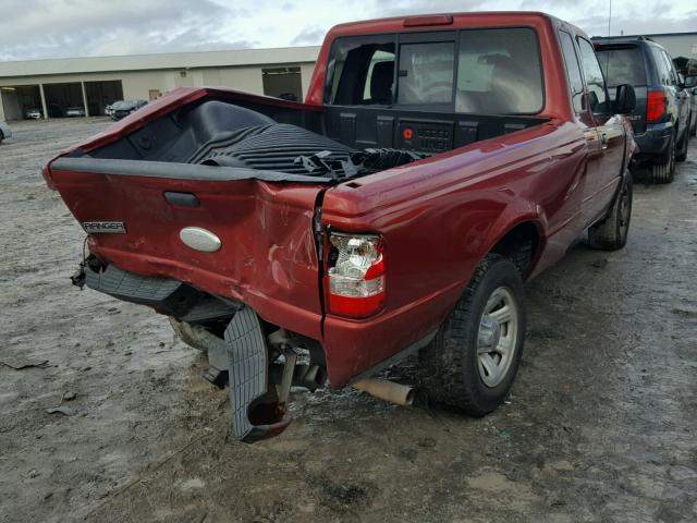 1FTKR1EE4BPB03800 - 2011 FORD RANGER SUP RED photo 4