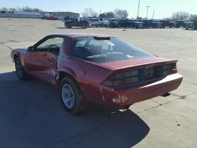 1G1FP87H7GL173192 - 1986 CHEVROLET CAMARO RED photo 3