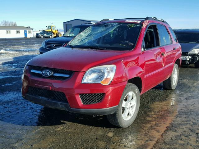 KNDJE723397573727 - 2009 KIA SPORTAGE L RED photo 2