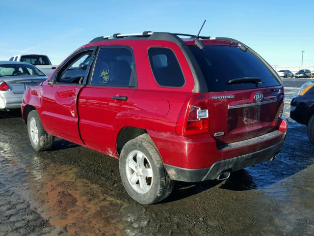 KNDJE723397573727 - 2009 KIA SPORTAGE L RED photo 3