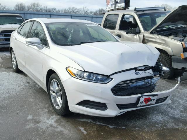 3FA6P0HR2DR378969 - 2013 FORD FUSION SE WHITE photo 1