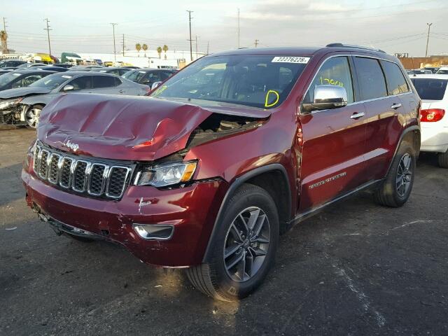 1C4RJEBG6HC757006 - 2017 JEEP GRAND CHER RED photo 2