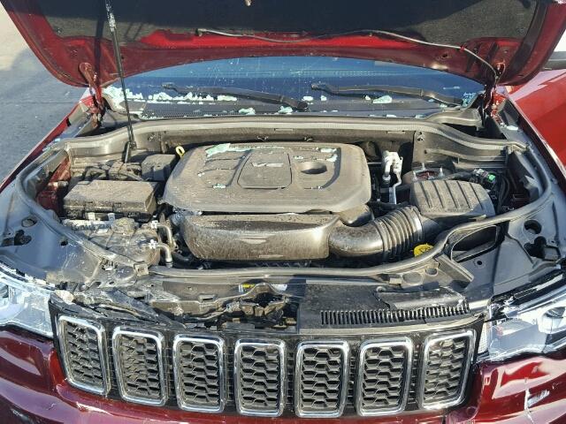 1C4RJEBG6HC757006 - 2017 JEEP GRAND CHER RED photo 7