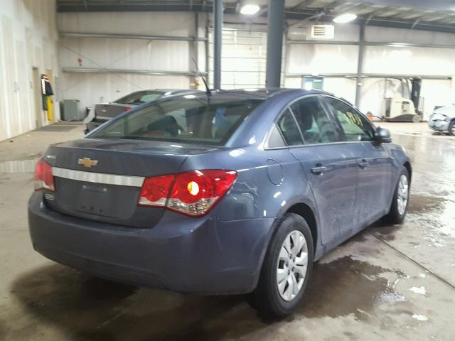 1G1PA5SGXE7377400 - 2014 CHEVROLET CRUZE LS BLUE photo 4