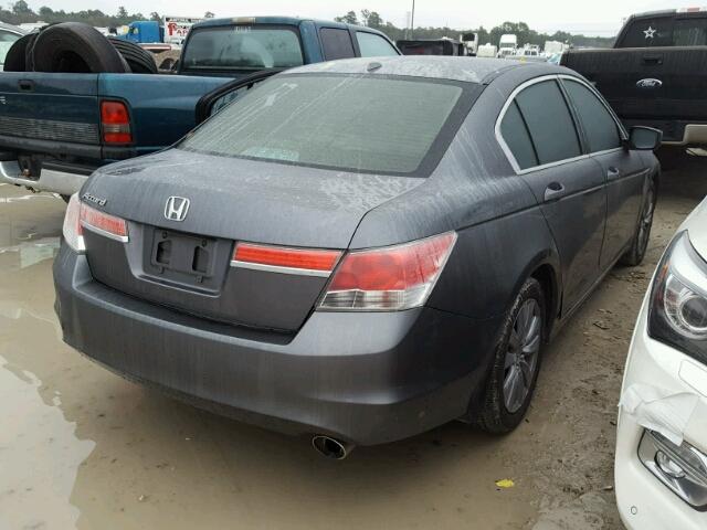 1HGCP2F84BA005864 - 2011 HONDA ACCORD EXL GRAY photo 4