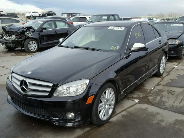 WDDGF81X18F158840 - 2008 MERCEDES-BENZ C 300 4MAT BLACK photo 2