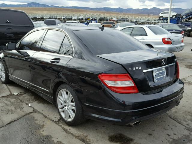 WDDGF81X18F158840 - 2008 MERCEDES-BENZ C 300 4MAT BLACK photo 3