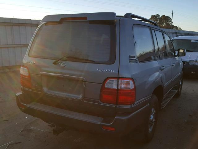 JTJHT00W113503774 - 2001 LEXUS LX 470 GREEN photo 4