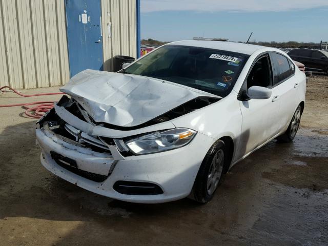 1C3CDFAA0FD165497 - 2015 DODGE DART SE WHITE photo 2