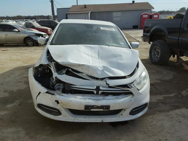 1C3CDFAA0FD165497 - 2015 DODGE DART SE WHITE photo 9