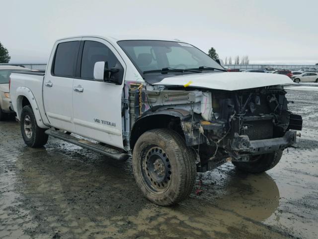 1N6AA0EC7CN309599 - 2012 NISSAN TITAN S WHITE photo 1