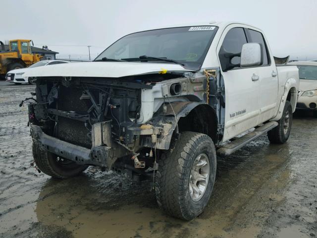 1N6AA0EC7CN309599 - 2012 NISSAN TITAN S WHITE photo 2