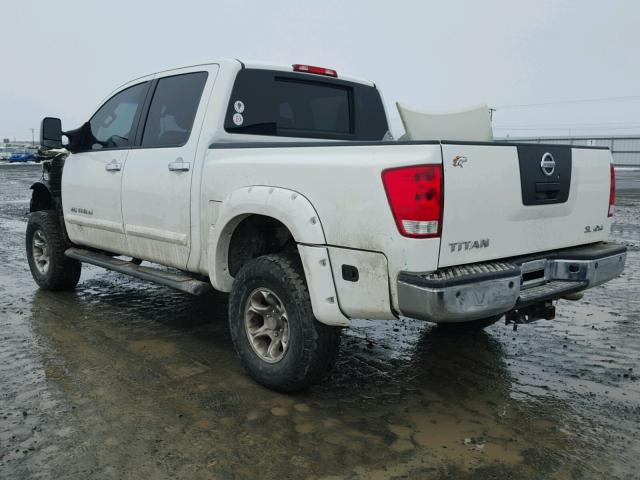 1N6AA0EC7CN309599 - 2012 NISSAN TITAN S WHITE photo 3