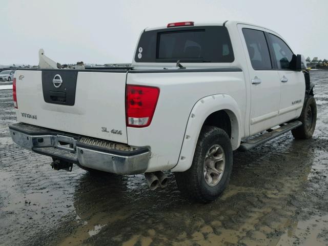 1N6AA0EC7CN309599 - 2012 NISSAN TITAN S WHITE photo 4