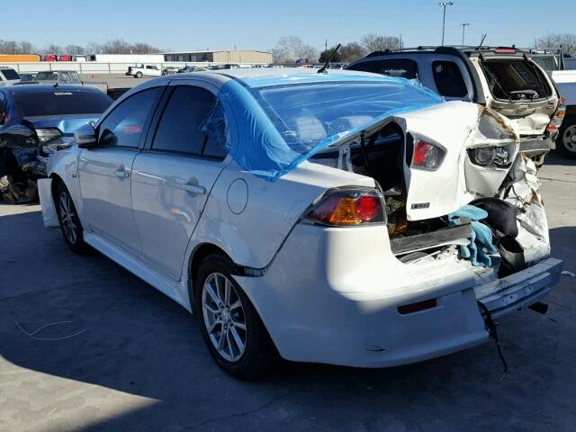 JA32U2FU0GU006742 - 2016 MITSUBISHI LANCER ES WHITE photo 3