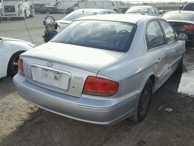 KMHWF25S33A814426 - 2003 HYUNDAI SONATA GL SILVER photo 4