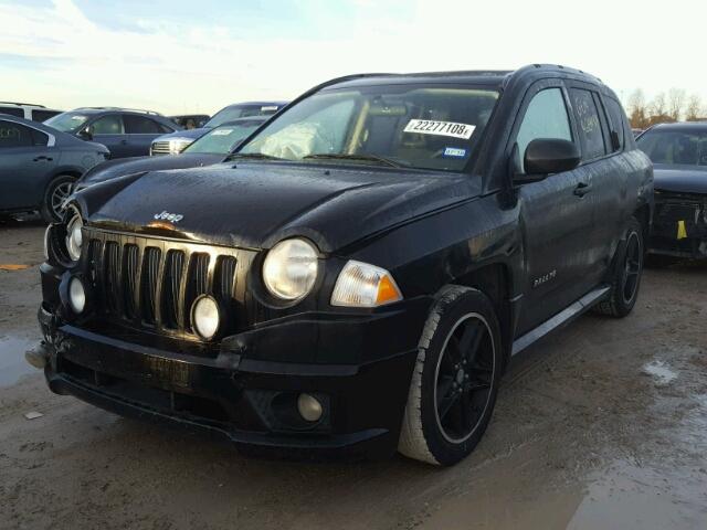 1J8FT47W38D615643 - 2008 JEEP COMPASS SP BLACK photo 2