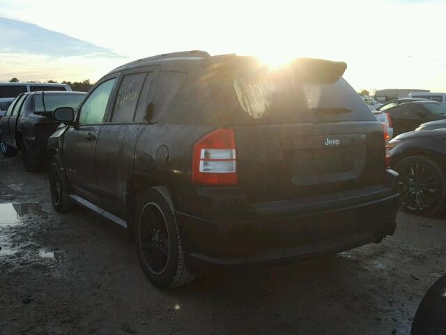1J8FT47W38D615643 - 2008 JEEP COMPASS SP BLACK photo 3