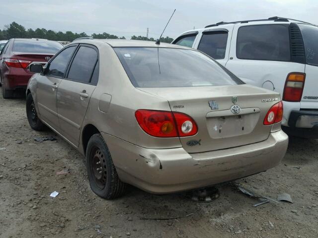 1NXBR32E44Z203816 - 2004 TOYOTA COROLLA CE GOLD photo 3