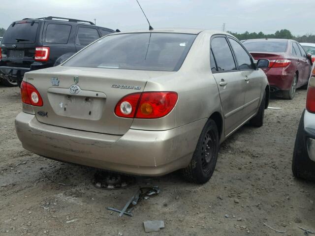 1NXBR32E44Z203816 - 2004 TOYOTA COROLLA CE GOLD photo 4