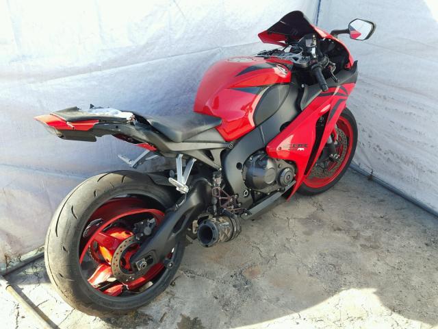 JH2SC59168M001013 - 2008 HONDA CBR1000 RR RED photo 4