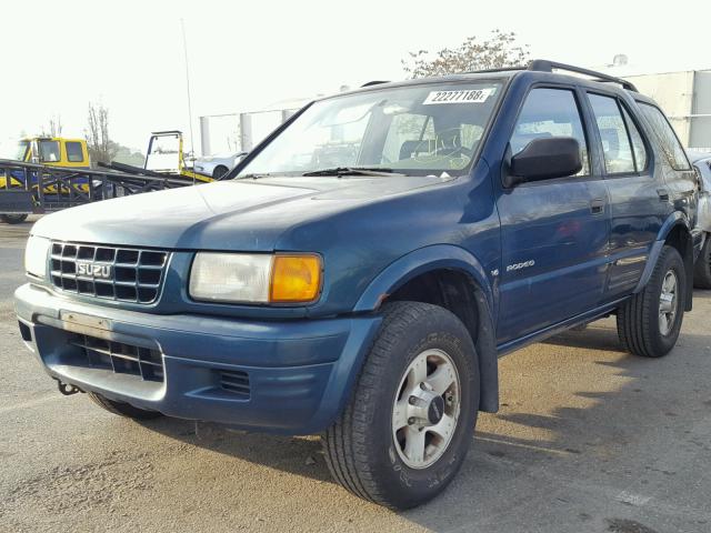 4S2CM58WXX4310431 - 1999 ISUZU RODEO S GREEN photo 2