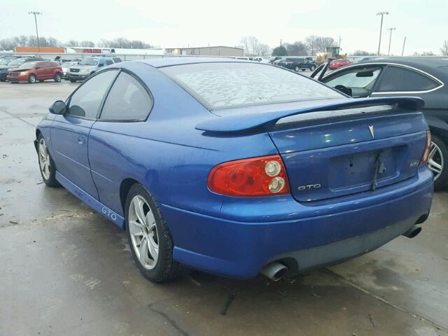 6G2VX12G44L315946 - 2004 PONTIAC GTO BLUE photo 3