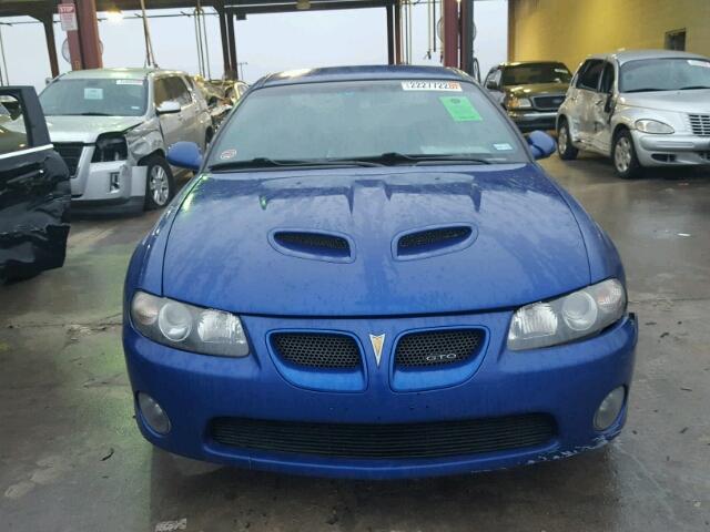 6G2VX12G44L315946 - 2004 PONTIAC GTO BLUE photo 9