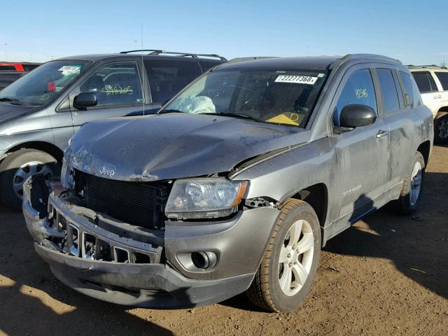 1C4NJDBB3ED593281 - 2014 JEEP COMPASS SP SILVER photo 2