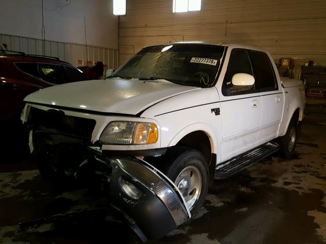 1FTRW08L31KB63624 - 2001 FORD F150 SUPER WHITE photo 2