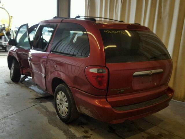 2A4GP44R46R705600 - 2006 CHRYSLER TOWN & COU RED photo 3