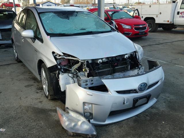 JTDKN3DU0A0051136 - 2010 TOYOTA PRIUS SILVER photo 1