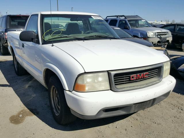 1GTCS14W818184957 - 2001 GMC SONOMA WHITE photo 1