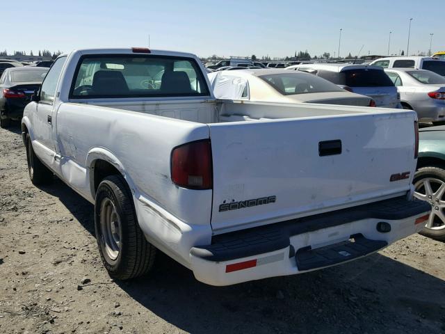 1GTCS14W818184957 - 2001 GMC SONOMA WHITE photo 3