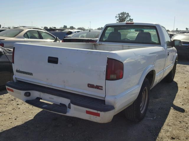 1GTCS14W818184957 - 2001 GMC SONOMA WHITE photo 4